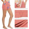 imagebaleaf Womens 8 5 3 Biker Shorts High Waist Yoga Workout Gym Running Volleyball Spandex Shorts with PocketsCoral Pinkclassic