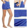 imagebaleaf Womens 8 5 3 Biker Shorts High Waist Yoga Workout Gym Running Volleyball Spandex Shorts with PocketsEarth Blueclassic