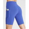 imagebaleaf Womens 8 5 3 Biker Shorts High Waist Yoga Workout Gym Running Volleyball Spandex Shorts with PocketsEarth Blueclassic