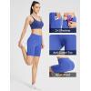 imagebaleaf Womens 8 5 3 Biker Shorts High Waist Yoga Workout Gym Running Volleyball Spandex Shorts with PocketsEarth Blueclassic