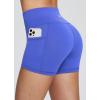 imagebaleaf Womens 8 5 3 Biker Shorts High Waist Yoga Workout Gym Running Volleyball Spandex Shorts with PocketsEarth Blueclassic