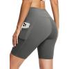 imagebaleaf Womens 8 5 3 Biker Shorts High Waist Yoga Workout Gym Running Volleyball Spandex Shorts with PocketsGraysofter
