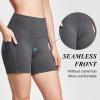 imagebaleaf Womens 8 5 3 Biker Shorts High Waist Yoga Workout Gym Running Volleyball Spandex Shorts with PocketsGraysofter