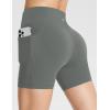 imagebaleaf Womens 8 5 3 Biker Shorts High Waist Yoga Workout Gym Running Volleyball Spandex Shorts with PocketsGraystretchierlycra