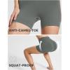 imagebaleaf Womens 8 5 3 Biker Shorts High Waist Yoga Workout Gym Running Volleyball Spandex Shorts with PocketsGraystretchierlycra
