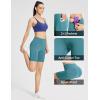 imagebaleaf Womens 8 5 3 Biker Shorts High Waist Yoga Workout Gym Running Volleyball Spandex Shorts with PocketsGreenclassic