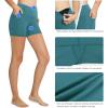 imagebaleaf Womens 8 5 3 Biker Shorts High Waist Yoga Workout Gym Running Volleyball Spandex Shorts with PocketsGreenclassic
