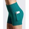 imagebaleaf Womens 8 5 3 Biker Shorts High Waist Yoga Workout Gym Running Volleyball Spandex Shorts with PocketsGreensofter