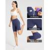 imagebaleaf Womens 8 5 3 Biker Shorts High Waist Yoga Workout Gym Running Volleyball Spandex Shorts with PocketsHeather Blueclassic
