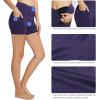 imagebaleaf Womens 8 5 3 Biker Shorts High Waist Yoga Workout Gym Running Volleyball Spandex Shorts with PocketsHeather Purpleclassic