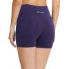 imagebaleaf Womens 8 5 3 Biker Shorts High Waist Yoga Workout Gym Running Volleyball Spandex Shorts with PocketsHeather Purpleclassic