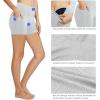 imagebaleaf Womens 8 5 3 Biker Shorts High Waist Yoga Workout Gym Running Volleyball Spandex Shorts with PocketsLight Greyclassic