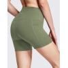 imagebaleaf Womens 8 5 3 Biker Shorts High Waist Yoga Workout Gym Running Volleyball Spandex Shorts with PocketsNavy Greensofter