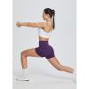 imagebaleaf Womens 8 5 3 Biker Shorts High Waist Yoga Workout Gym Running Volleyball Spandex Shorts with PocketsPurpleclassic