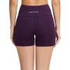 imagebaleaf Womens 8 5 3 Biker Shorts High Waist Yoga Workout Gym Running Volleyball Spandex Shorts with PocketsPurpleclassic