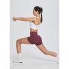 imagebaleaf Womens 8 5 3 Biker Shorts High Waist Yoga Workout Gym Running Volleyball Spandex Shorts with PocketsWine Redclassic