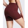 imagebaleaf Womens 8 5 3 Biker Shorts High Waist Yoga Workout Gym Running Volleyball Spandex Shorts with PocketsWine Redsofter