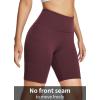 imagebaleaf Womens 8 5 3 Biker Shorts High Waist Yoga Workout Gym Running Volleyball Spandex Shorts with PocketsWine Redsofter