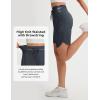 imagebaleaf Womens 9 Bermuda Knee Length Athletic Running Long Shorts with Pockets Quick Dry Shorts High Waisted UPF 50Dark Gray