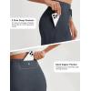 imagebaleaf Womens 9 Bermuda Knee Length Athletic Running Long Shorts with Pockets Quick Dry Shorts High Waisted UPF 50Dark Gray