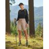 imagebaleaf Womens 9 Bermuda Knee Length Athletic Running Long Shorts with Pockets Quick Dry Shorts High Waisted UPF 50Khaki