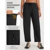 imagebaleaf Womens Barrel Pants Water Resistant Lightweight Travel Sweatpants Hiking Ankle Trousers with 5 Pockets Casual SlacksBlack