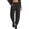 imagebaleaf Womens Barrel Pants Water Resistant Lightweight Travel Sweatpants Hiking Ankle Trousers with 5 Pockets Casual SlacksBlack