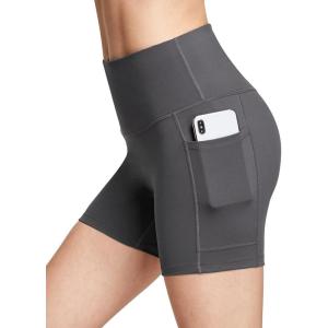 imagebaleaf Womens 8 5 3 Biker Shorts High Waist Yoga Workout Gym Running Volleyball Spandex Shorts with PocketsGraysofter