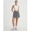 imagebaleaf Skorts for Women with Pockets Athletic Skort High Waisted Hiking Cargo Golf Travel Skirts Water Resistant UPF 50Dark Gray