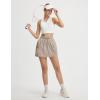 imagebaleaf Skorts for Women with Pockets Athletic Skort High Waisted Hiking Cargo Golf Travel Skirts Water Resistant UPF 50Khaki