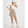 imagebaleaf Skorts for Women with Pockets Athletic Skort High Waisted Hiking Cargo Golf Travel Skirts Water Resistant UPF 50Khaki