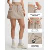 imagebaleaf Skorts for Women with Pockets Athletic Skort High Waisted Hiking Cargo Golf Travel Skirts Water Resistant UPF 50Khaki