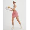 imagebaleaf Skorts for Women with Pockets Athletic Skort High Waisted Hiking Cargo Golf Travel Skirts Water Resistant UPF 50Light Pink