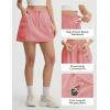 imagebaleaf Skorts for Women with Pockets Athletic Skort High Waisted Hiking Cargo Golf Travel Skirts Water Resistant UPF 50Light Pink