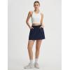 imagebaleaf Skorts for Women with Pockets Athletic Skort High Waisted Hiking Cargo Golf Travel Skirts Water Resistant UPF 50Navy Blue
