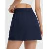 imagebaleaf Skorts for Women with Pockets Athletic Skort High Waisted Hiking Cargo Golf Travel Skirts Water Resistant UPF 50Navy Blue