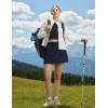 imagebaleaf Skorts for Women with Pockets Athletic Skort High Waisted Hiking Cargo Golf Travel Skirts Water Resistant UPF 50Navy Blue