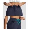 imagebaleaf Womens 15 Long Shorts with 7 Pockets Knee Length Hiking Bermuda Shorts Lightweight Quick Dry Cargo CaprisNavy Blue