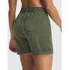 imagebaleaf Womens 5 Hiking Shorts with Zipper Pockets Lightweight Water Resistant Strech Quick Dry Golf Athletic ShortsArmy Green