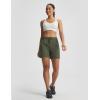 imagebaleaf Womens 5 Hiking Shorts with Zipper Pockets Lightweight Water Resistant Strech Quick Dry Golf Athletic ShortsArmy Green