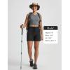 imagebaleaf Womens 5 Hiking Shorts with Zipper Pockets Lightweight Water Resistant Strech Quick Dry Golf Athletic ShortsBlack