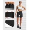 imagebaleaf Womens 5 Hiking Shorts with Zipper Pockets Lightweight Water Resistant Strech Quick Dry Golf Athletic ShortsBlack