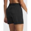 imagebaleaf Womens 5 Hiking Shorts with Zipper Pockets Lightweight Water Resistant Strech Quick Dry Golf Athletic ShortsBlack