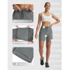 imagebaleaf Womens 5 Hiking Shorts with Zipper Pockets Lightweight Water Resistant Strech Quick Dry Golf Athletic ShortsDark Gray