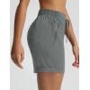 imagebaleaf Womens 5 Hiking Shorts with Zipper Pockets Lightweight Water Resistant Strech Quick Dry Golf Athletic ShortsDark Gray