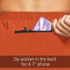 imagebaleaf Mens 5 Running Athletic Shorts for Workout Gym Tennis Sports Lightweight Quick Dry with Zipper PocketOrange