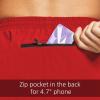 imagebaleaf Mens 5 Running Athletic Shorts for Workout Gym Tennis Sports Lightweight Quick Dry with Zipper PocketRed