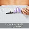 imagebaleaf Mens 5 Running Athletic Shorts for Workout Gym Tennis Sports Lightweight Quick Dry with Zipper PocketWhite