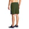 imagebaleaf Mens 7 Running Shorts with Mesh Liner Zipper Pocket for Athletic Workout GymArmy Green