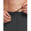 imagebaleaf Mens 7 Running Shorts with Mesh Liner Zipper Pocket for Athletic Workout GymGray